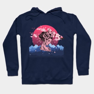 Anime Girl Art Demon - Cute Geisha Hoodie